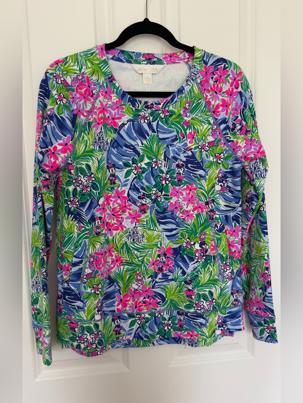 Disney Parks Lilly Pulitzer Top Pullover Beachcomber Minnie Daisy Women